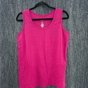 St. John's Bay Fuchsia Tank Top